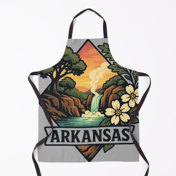 Item preview, Arkansas artistic design mountains and apple blossoms designed and sold by Ahau Designs.