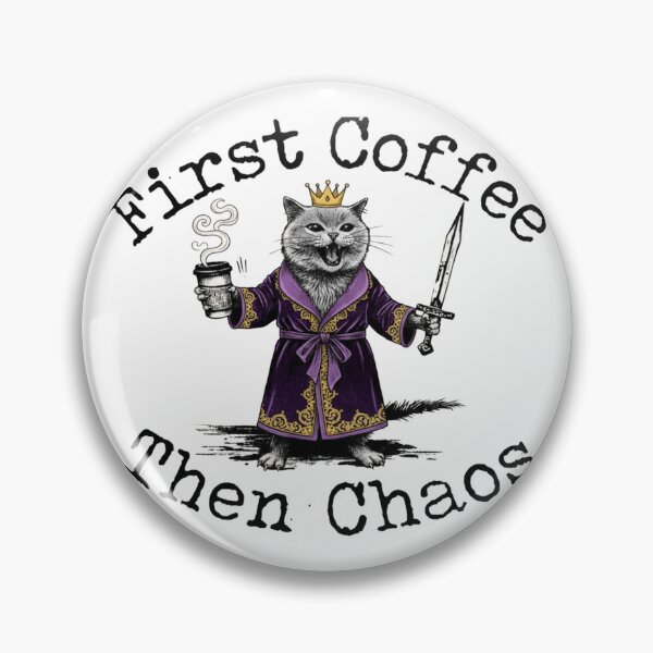 Item preview, Coffee Funny, First Coffee Then Chaos Coffee Funny designed and sold by clintang.