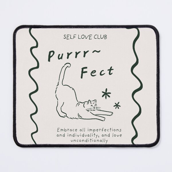 Item preview, Embrace all Purrfect Imperfections — Cat Affirmation for Self-Love designed and sold by SmolSummer.Homie.