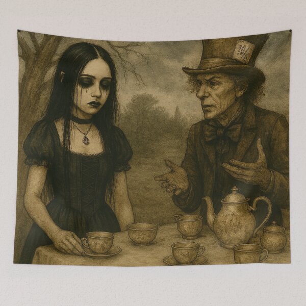 Item preview, Alice, Shadows over the Tea Table designed and sold by Woven-myth.