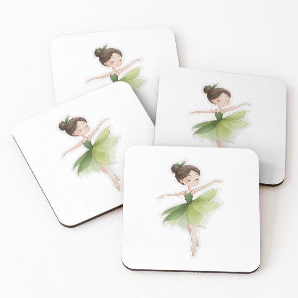 Artikelvorschau, Grüne Fee Ballerina Sticker entworfen und verkauft von Hartfield Press.