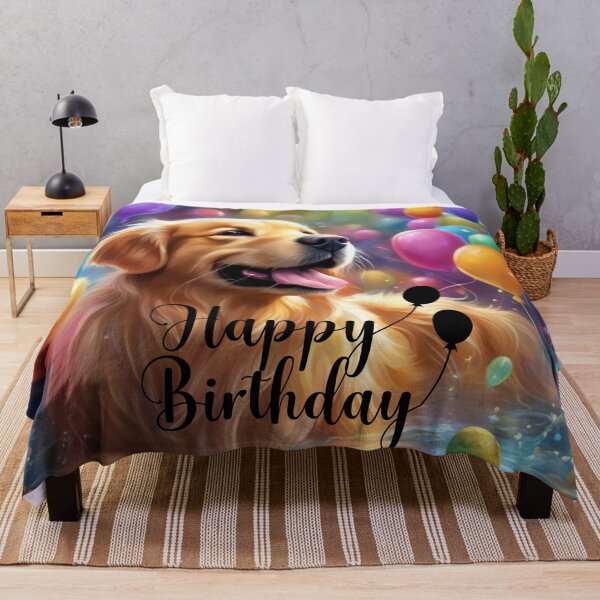 Item preview, Golden Retriever Birthday Celebration designed and sold by Wags & Tails.