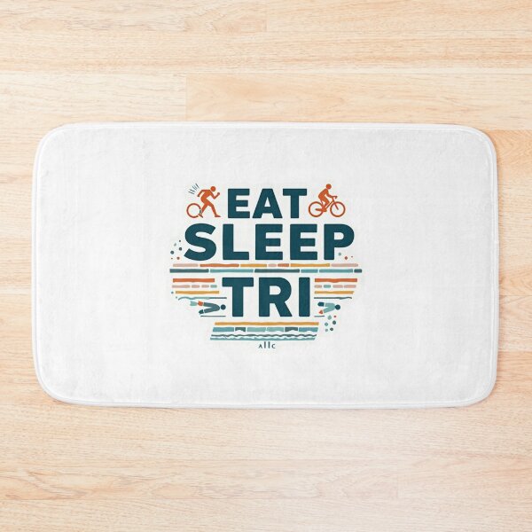 Item preview, Eat, Sleep, TRI – Funny Triathlon Sticker designed and sold by Triathlongram.
