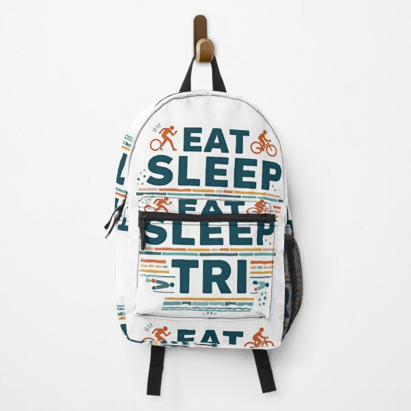 Item preview, Eat, Sleep, TRI – Funny Triathlon Sticker designed and sold by Triathlongram.