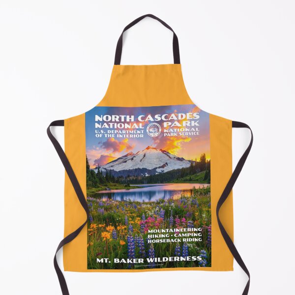 Item preview, Vintage WPA-Style North Cascades Park Poster - Mt. Baker designed and sold by travelwitheric.