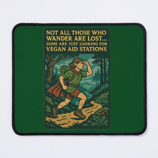 Item preview, Not all those who wander are lost… some are just looking for vegan aid stations designed and sold by Dimhillion.