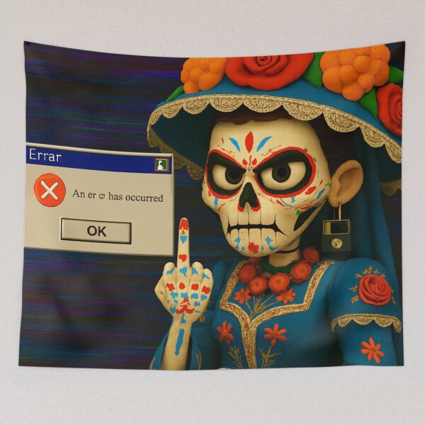 Item preview, frustrated Skele-Frida designed and sold by Slater-Bug.