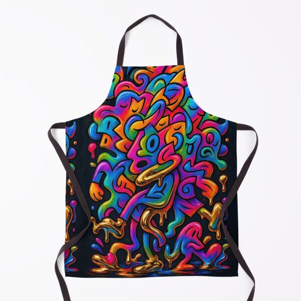 Item preview, Neon Masquerade – Golden Chaos designed and sold by ZicoGallery.