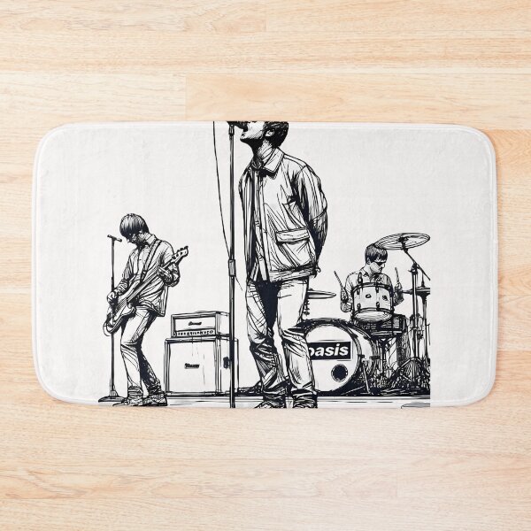 Artikelvorschau, Minimalistische Strichzeichnungen von Oasis im Retro-Britpop-Band-Design entworfen und verkauft von tagsiptrai8.