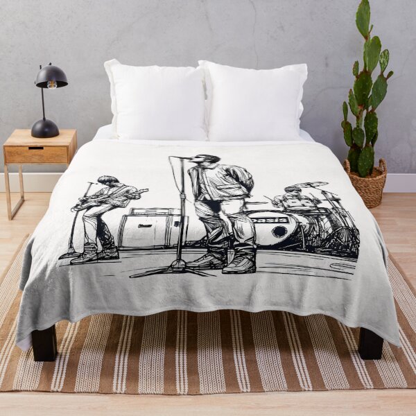 Item preview, Minimalist Line Art Of Oasis Performing  Retro Britpop Band Design designed and sold by tagsiptrai8.
