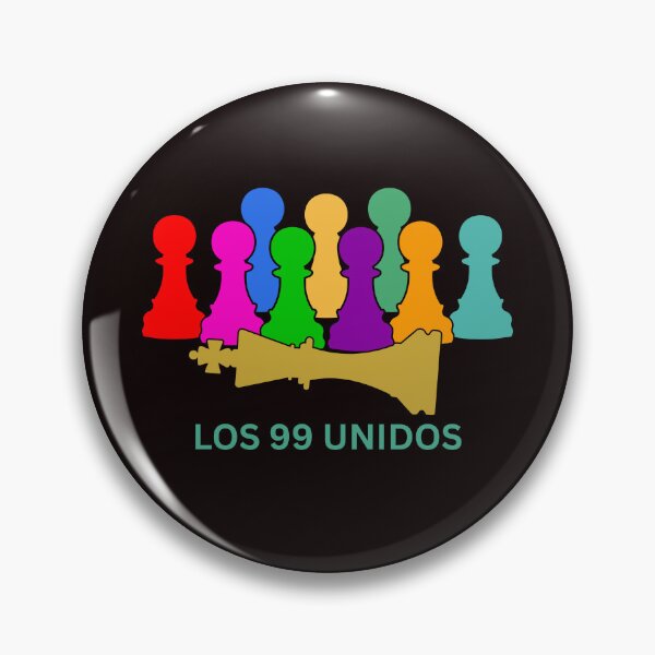 Item preview, The 99 United (Spanish (Español))- Worldwide Unity of the 99% (Multi-color Pawns w/ Gold King)  designed and sold by  The 99 United.