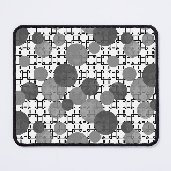 Item preview, Grey colors watercolor polka dots on geometric background designed and sold by fuzzyfox.