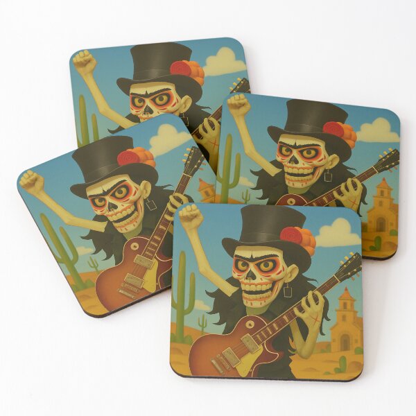 Item preview, skele-Frida playing November rain designed and sold by Slater-Bug.