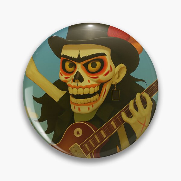 Item preview, skele-Frida playing November rain designed and sold by Slater-Bug.