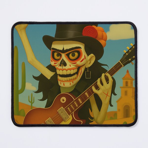 Item preview, skele-Frida playing November rain designed and sold by Slater-Bug.