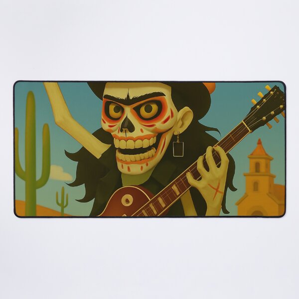 Item preview, skele-Frida playing November rain designed and sold by Slater-Bug.