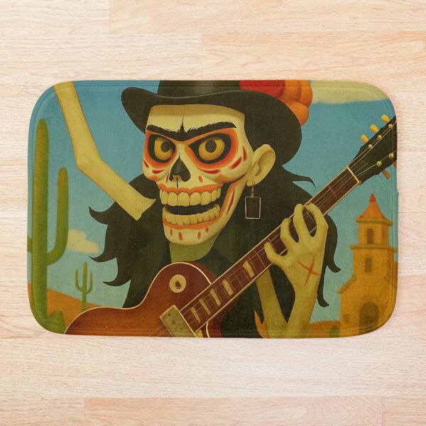 Item preview, skele-Frida playing November rain designed and sold by Slater-Bug.