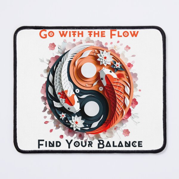 Item preview, Koi Fish Yin Yang - Paper Art designed and sold by Nacho Average Designs.