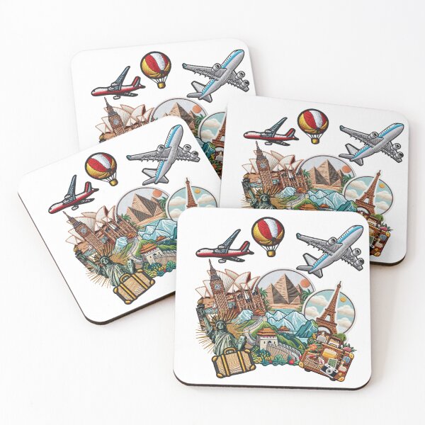 Item preview, Global Travel Monuments - Embroidery Patch designed and sold by Nacho Average Designs.