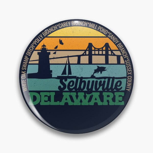 Item preview, Selbyville Delaware Retro Sunset Local Pride Logo  designed and sold by CRHPOD20.
