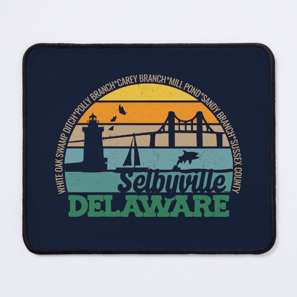 Item preview, Selbyville Delaware Retro Sunset Local Pride Logo designed and sold by CRHPOD20.