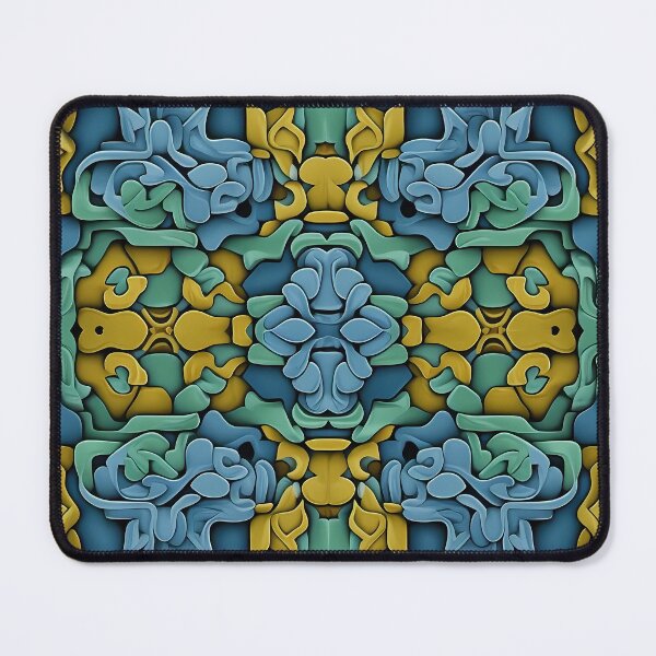 Item preview, Yellow , Blue Background, Regular Repeated Tiles Pattern Textures designed and sold by Digital-Davinci.