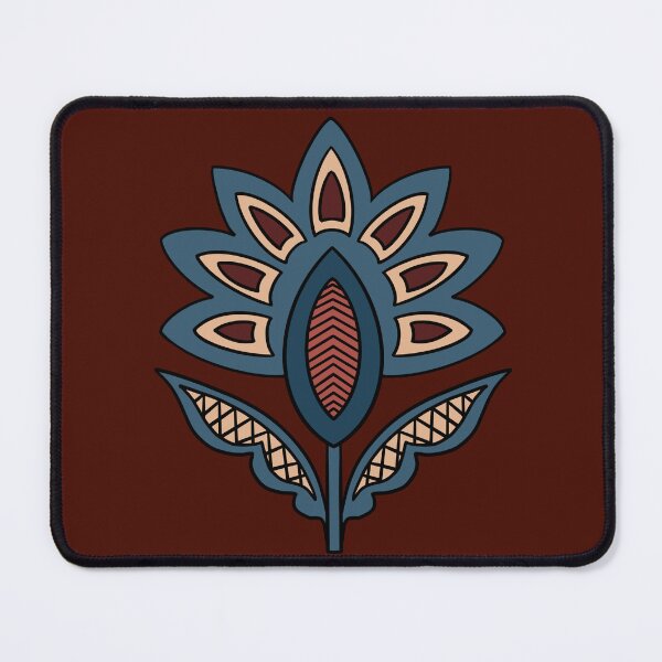 Item preview, Kalamkari Blue Flower designed and sold by SeeMyArt Designs.