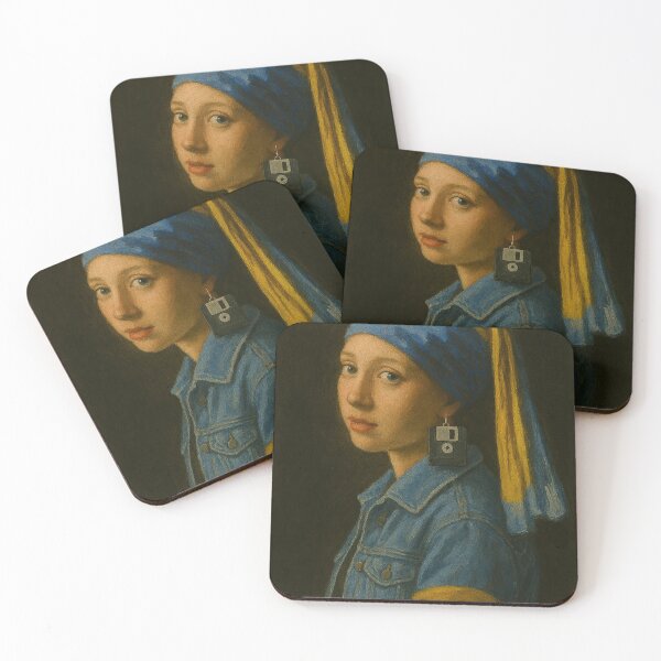 Item preview, Girl with a Floppy Disc Earring designed and sold by Slater-Bug.