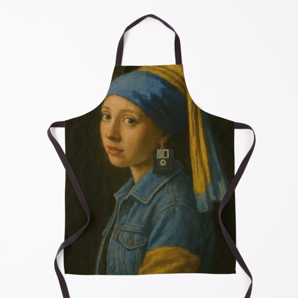 Item preview, Girl with a Floppy Disc Earring designed and sold by Slater-Bug.