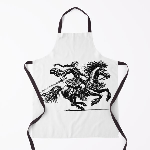 Item preview, Celtic Warrior Woman on Horseback – Highlander Art designed and sold by CelticSoulShop.