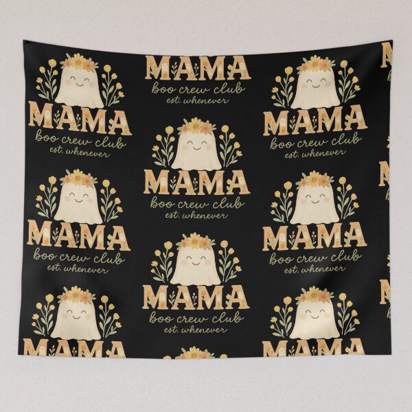 Item preview, Cute Ghost Mama Boo Crew Club Boho Halloween designed and sold by THIENVT.