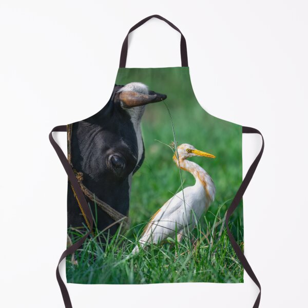 Item preview, White Heron in Grass, Elegant Wildlife and Nature Photography designed and sold by Shaheer-WallArt.