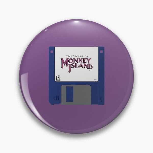 Item preview, Shhh it's a secret! - Monkey Island Nostalgic Floppy Disc - Blue designed and sold by Sturge.