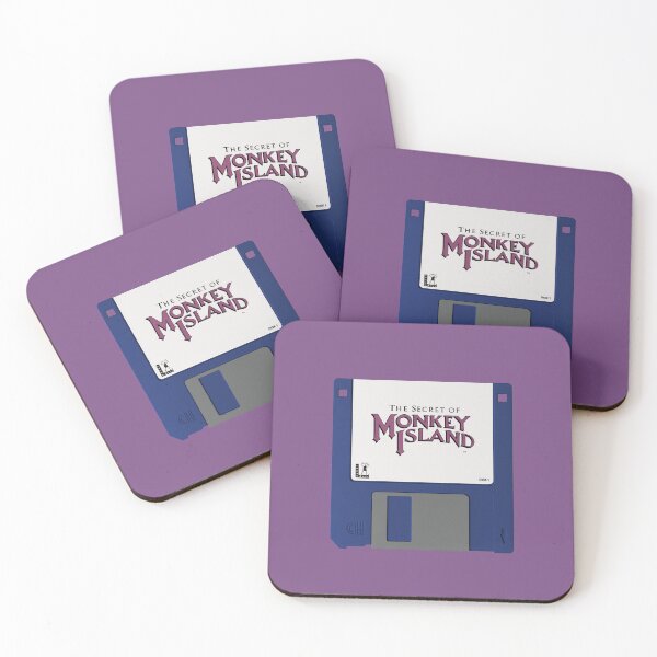 Item preview, Shhh it's a secret! - Monkey Island Nostalgic Floppy Disc - Blue designed and sold by Sturge.