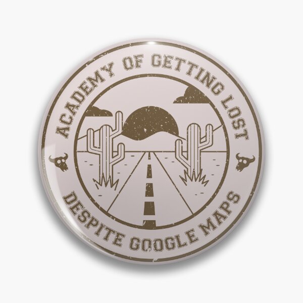 Item preview, Academy of Getting Lost Despite Digital Maps Retro Emblem designed and sold by Milena R..
