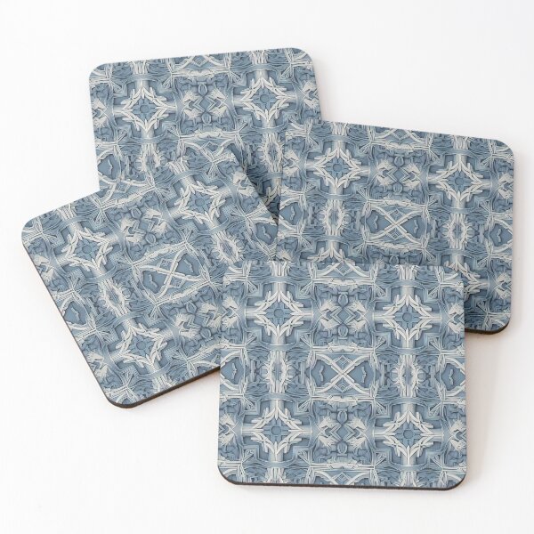 Item preview, Dark Pale Blue, White, Geometric. Shapes, Regular Repeated Tiles Pattern Textures designed and sold by Digital-Davinci.