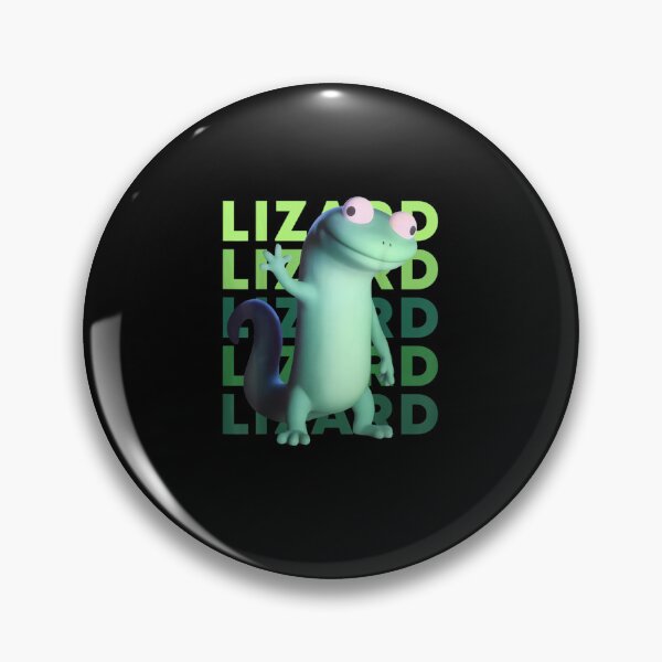 Item preview, Funny Weirdcore Animal Lizard Lizard Lizard Meme - Derpy Lizard Button designed and sold by 478-lakinmadix.