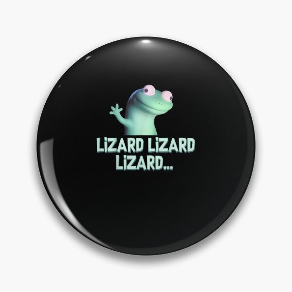 Item preview, Funny Weirdcore Animal Lizard Lizard Lizard Meme - Derpy Lizard Button 2 designed and sold by 478-lakinmadix.