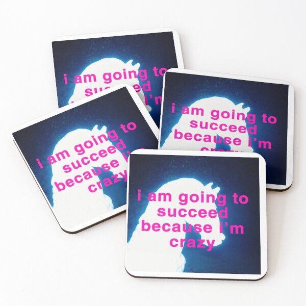 Item preview, I Am Going to Succeed Because I’m Crazy – Bold Motivational Quote Design designed and sold by archangel888.