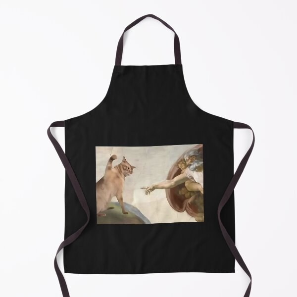 Item preview, Funny Cat Parody of Classical Painting – Creation Meme Artwork designed and sold by thesnakeater.