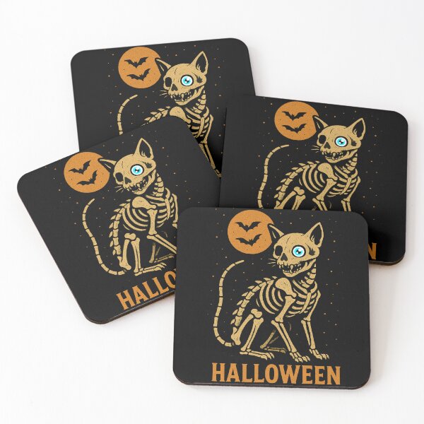 Item preview, Halloween Skeleton cat   designed and sold by onion shop.