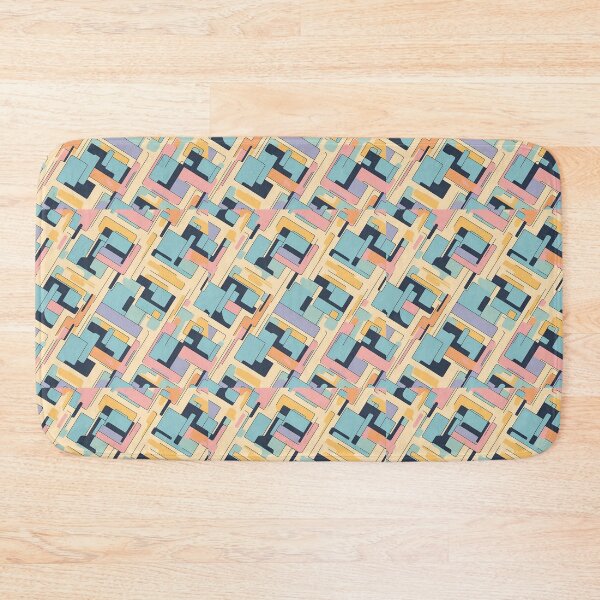 Item preview, Multicolor, Geometric Rectangular Shapes, Regular Repeated Tiles Pattern Textures designed and sold by Digital-Davinci.