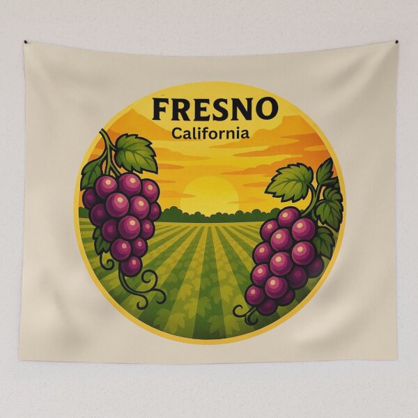 Item preview, Fresno, California — Sunset Over The Valley  designed and sold by Myra365Art.