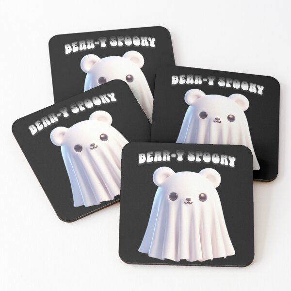 Item preview, "Bear-y Spooky" Kawaii Ghost Bear Halloween Costume Cute Funny Design designed and sold by NSB-Design.
