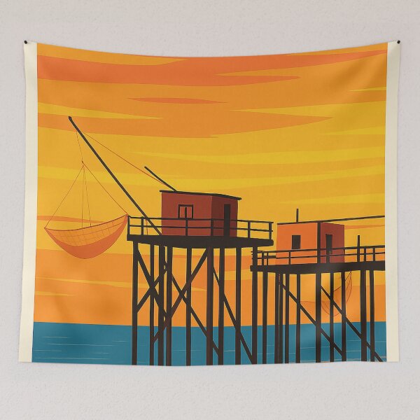 Item preview, Carrelets in Charente-Maritime designed and sold by SitesDeFrance.