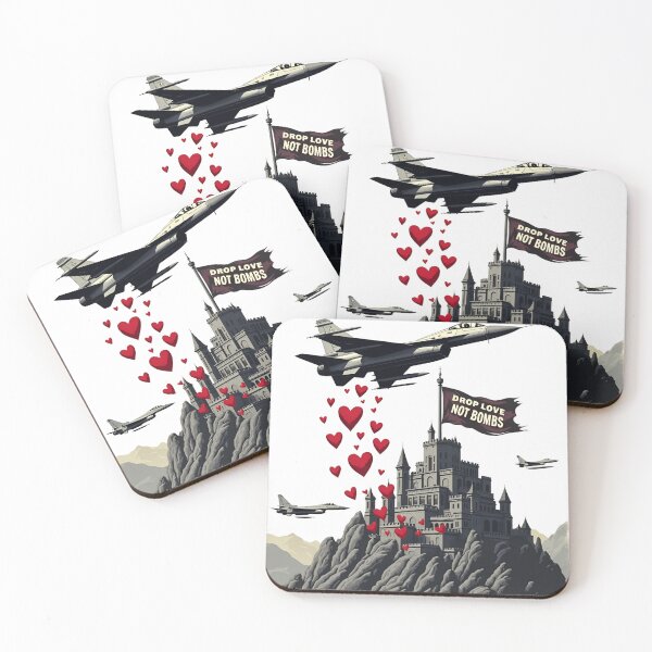Item preview, War College – Drop Love Not Bombs, Beats Over Battles designed and sold by Nest & Thread.