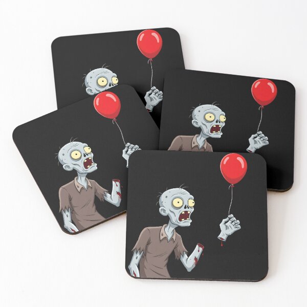 Item preview, Zombie and the Runaway Balloon Funny Halloween Art designed and sold by AV.