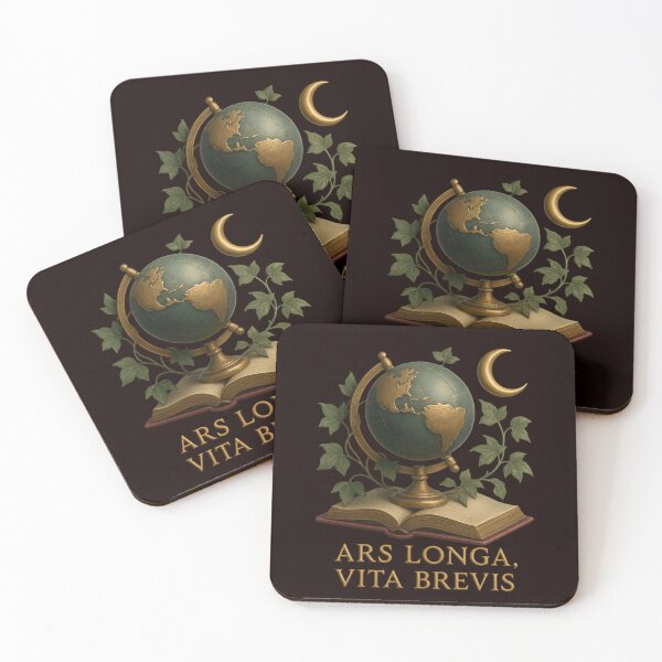 Item preview, Ars Longa, Vita Brevis — 3D Dark Academia Globe Design designed and sold by Tadeusz1.