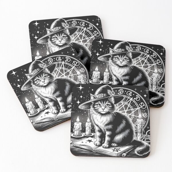 Item preview, Cute Witchy Black Cat no.1 designed and sold by DreamagineArtDesign.