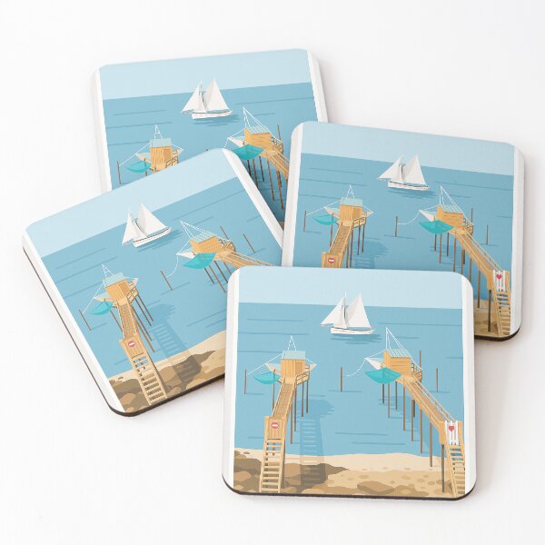 Item preview, Carrelets in Charente-Maritime designed and sold by SitesDeFrance.